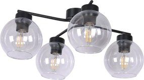 Czteroramienna lampa sufitowa z przezroczystymi kloszami - 3X A797 K3-A31