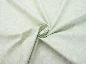 PrzytulneMieszkanie.pl PrzytulneMieszkanie.pl Pościel z bawełny Renforcé GREEN FLOWERS zielony Rozmiar pościeli: 70 x 90 cm | 140 x 200 cm