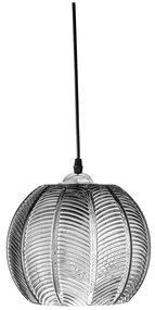 Szara lampa wisząca ze szklanym kloszem ø 22 cm Adar – Bloomingville