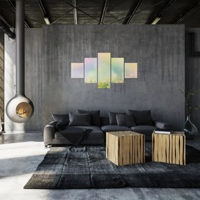 Obraz - Malowana łąka 2 (125x70 cm)