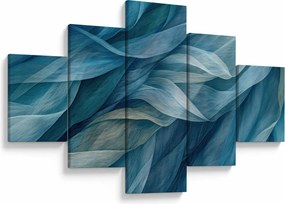 Obraz - Niebieskie i białe fale (125x70 cm)