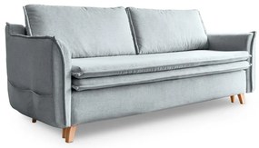 Jasnoszara rozkładana sofa 225 cm Charming Charlie – Miuform