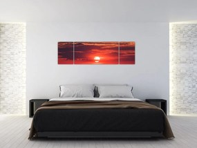 Obraz kolorowego słońca (170x50 cm)