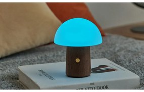 Biała/w ciemnym naturalnym kolorze lampa stołowa LED (wysokość 12,5 cm) Alice Mushroom – Gingko