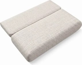 Sofa BASE Rozkładana Dwuosobowa Beżowa Szenil Japandi