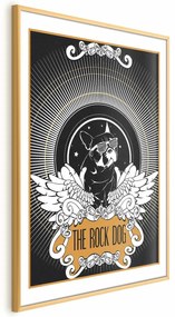 Plakat The Rock Dog 21x30 cm z ramą złotą z marginesem ARTGEIST B