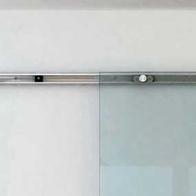 HOMCOM Drzwi Przesuwne Szklane Matowe 775 900 1025 x 2050 mm Nowoczesny Design do Wnętrz | Aosom PL