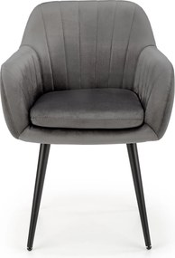 Velvetowy fotel jadalniany K429