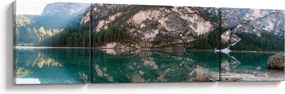 Obraz górskiego jeziora (170x50 cm)