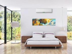 Obraz - Dom z pomarańczami I. (170x50 cm)
