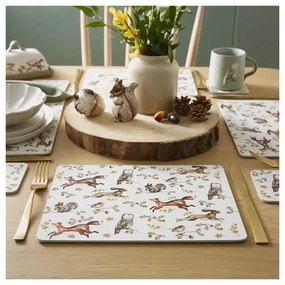 Korkowe maty stołowe zestaw 4 szt. 21x29 cm Forest Fable – Cooksmart ®