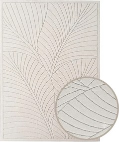 Dywan uniwersalny Nova 3D Listki kremowy 120 cm x 170 cm