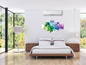 Obraz - kolorowy dym (125x70 cm)