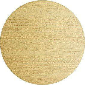 Mac Wall XL Wood - lampa ścienna LED 20 W z przełącznikiem CCT 2700 K/3200 K/4000 K w kolorze aluminium, 360-stopniowa - Beneito & Faure