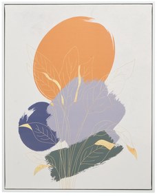Obraz w białej ramie SOLARA motyw okręgów, 40 x 70 cm