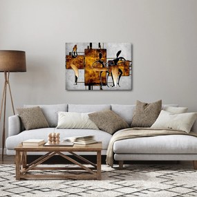 Obraz - Motywy kultury afrykańskiej (70x50 cm)