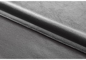 Szara zaciemniająca zasłona VELVET 140x250 cm Zawieszanie: Metalowe pierścienie