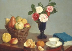 Obraz - Henri Fantin-Latour, Still  Life, reprodukcje (70x50 cm)