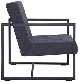 Dwuosobowa grafitowa sofa - Aparro