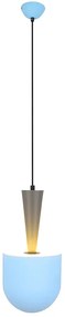 Niebieska lampa wisząca w stylu skandynawskim - R0-G54
