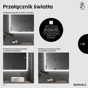 Lustro łazienkowe z oświetleniem LED F3