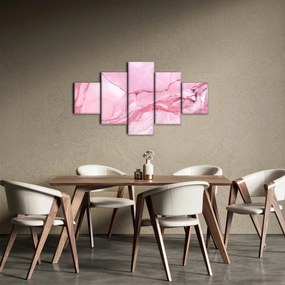 Obraz - Różowy marmur (125x70 cm)