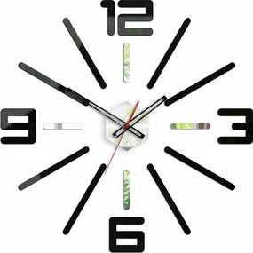 Zegar ścienny naklejany duży nowoczesny akrylowy na ścianę do salonu loft