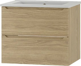 Zestaw do Łazienki 60cm Szafka z Umywalką Dąb Olejowany Etna