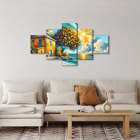 Obraz - Dom z pomarańczami I. (125x70 cm)