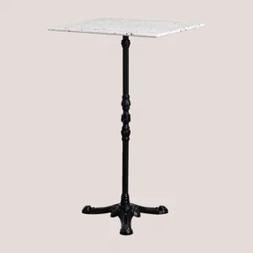 Wysoki Stół Barowy Z Lastryko Vertuo Blanco & Cuadrado & Czarny - Sklum