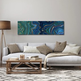 Obraz - Zielono - niebieski marmur (170x50 cm)