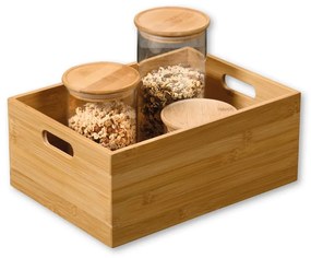 Kesper 57402 Bambusowy pojemnik, 33 x 24 x 13,5 cm