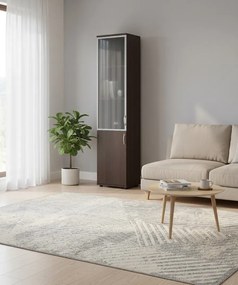 Kremowy dywan sznurkowy w stylu skandynawskim S0-L85