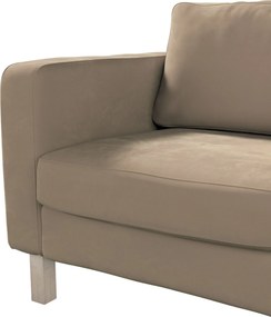 Pokrowiec na fotel Karlstad kolor beżowy tkanina połyskliwa, welwetowa