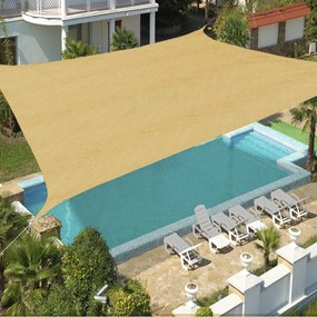 Plandeka przeciwsłoneczna SHADOW 5 x 5 m, kwadratowa, beżowa