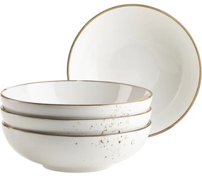 Mäser 4-częściowy zestaw misek Pintar Białebrązowe kropki 22 cm