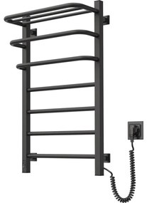 Łaz. elektryczny kaloryfer z termost. FORTIS 350W/230V 80,6 cm IP44 czarny prawy