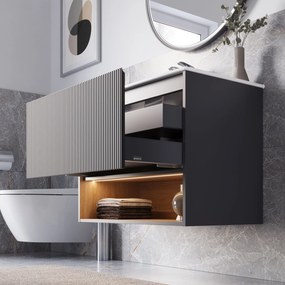 Szafka podumywalkowa BELDIVO 80 cm z umywalką ceramiczną Duravit