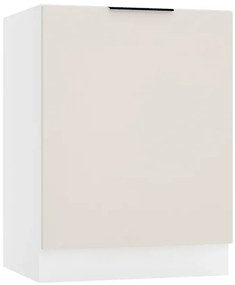 Szafka kuchenna pod zlew 60 cm beż piaskowy E8-H37