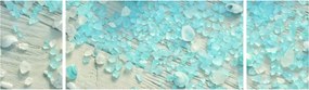 Obraz - Nadmorska atmosfera w turkusowych odcieniach (170x50 cm)
