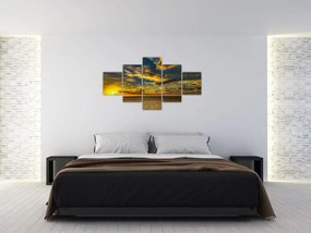 Zachód słońca nad morzem (125x70 cm)