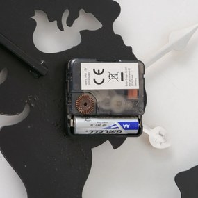 Zegar ścienny Union, metalowy ze złotymi wskazówkami