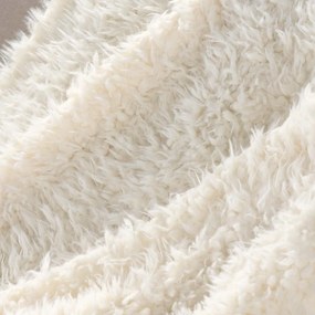 Biały koc ze sztucznego futra 180x220 cm Mouton – douceur d'intérieur