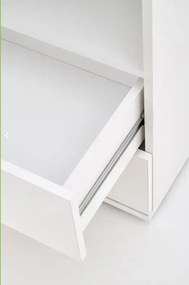 Witryna do salonu LIMA W-1 biała HALMAR