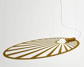 Złota nowoczesna lampa wisząca nad stół - EX596 R4-E44