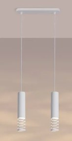 Biała dwupunktowa lampa tuba E6-D81