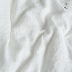 Biała lniana pościel jednoosobowa 140x200 cm White – Linen Tales