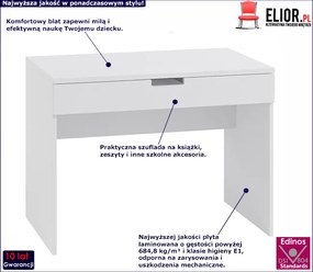 Białe biurko dla przedszkolaka, dla 6 latka - Candy 4X