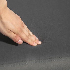 HOMCOM Ławeczka z miejscem na przechowywanie, składana pokrywa, miękka siedziska, aksamitny wygląd, 111,5x41x65 cm, Szara