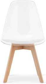 Przezroczyste krzesło skandynawskie ghost N3-L23